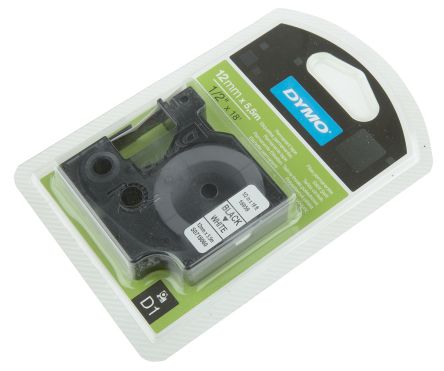 Originál DYMO páska S0718060 D1 5,5m x 12mm čierna na bielej 16959