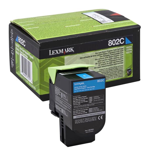 Lexmark Original Toner 80C20C0 cyan 1 000 pages