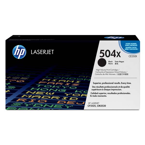 HP Original Toner CE250X / HP 504X black 10 500 pages C-box