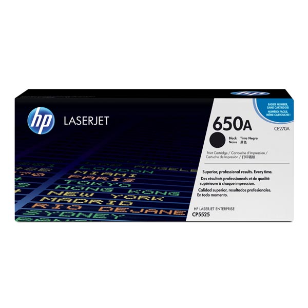 HP Original Toner CE270A / HP 650A black 13 500 pages C-box