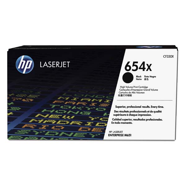HP Original Toner CF330X / HP 654X black 20 500 pages C-box