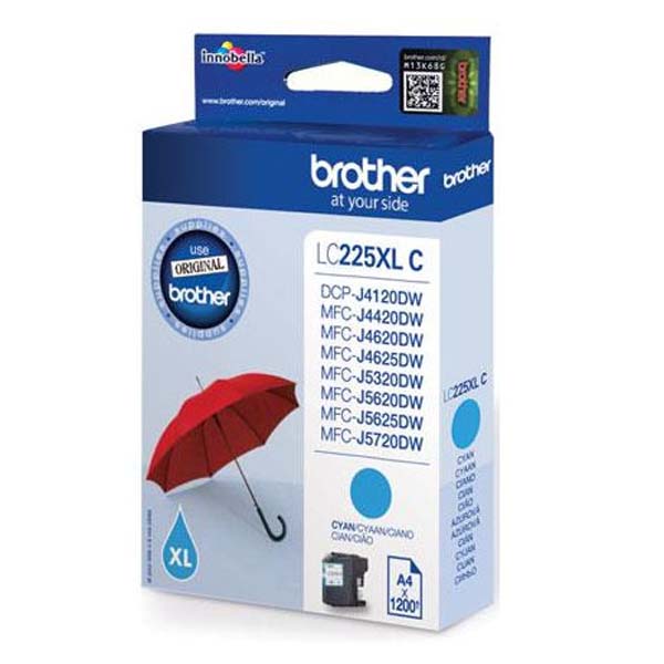 Brother Original Inkjet LC225XLC cyan 1 200 pages