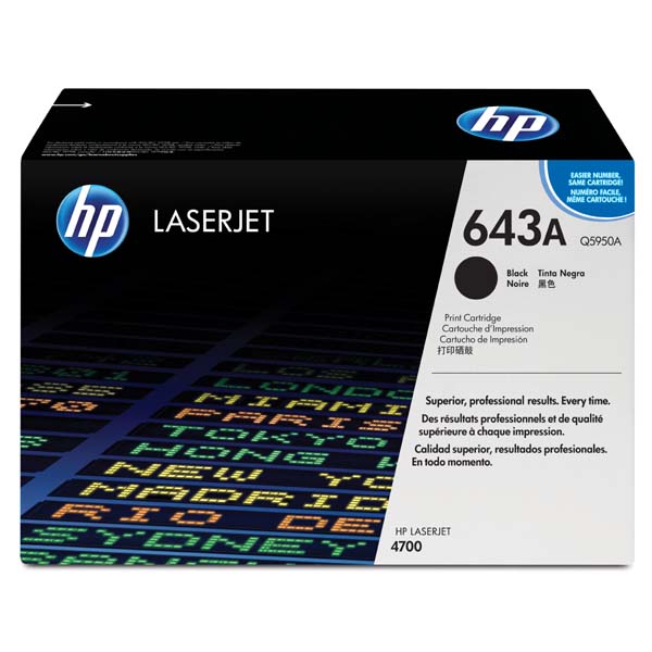HP Original Toner Q5950A / HP 643A black 11 000 pages B-box