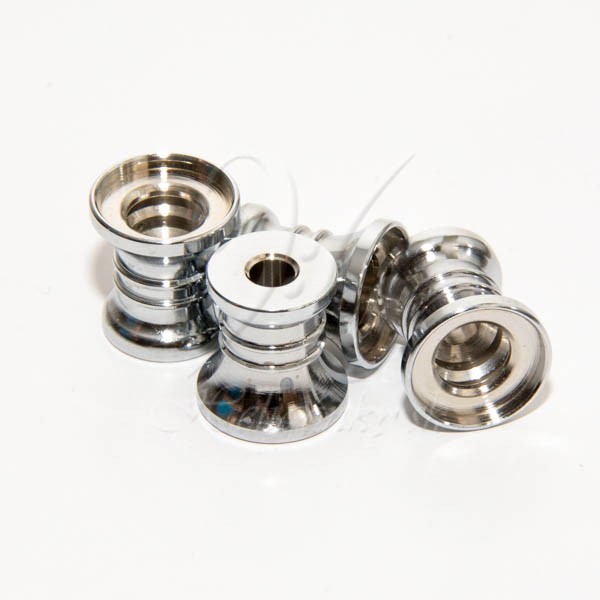 Nožičky pochrómované s vrúbkami