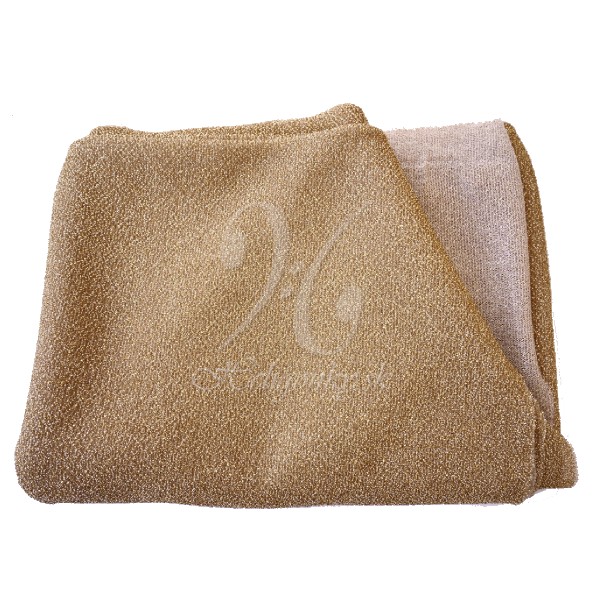 Látka pod kryt diskantu zlatá/biela