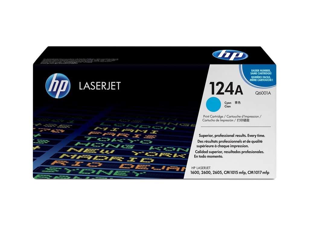 HP Original Toner Q6001A / HP 124A cyan 2 000 pages C-box