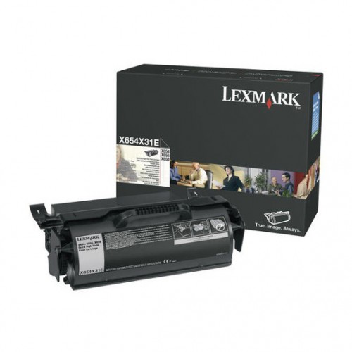 Lexmark Original Toner X654X31E black 36 000 pages