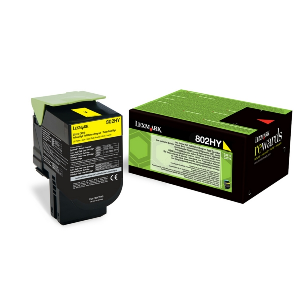 Lexmark Original Toner 80C2HYE yellow 3 000 pages