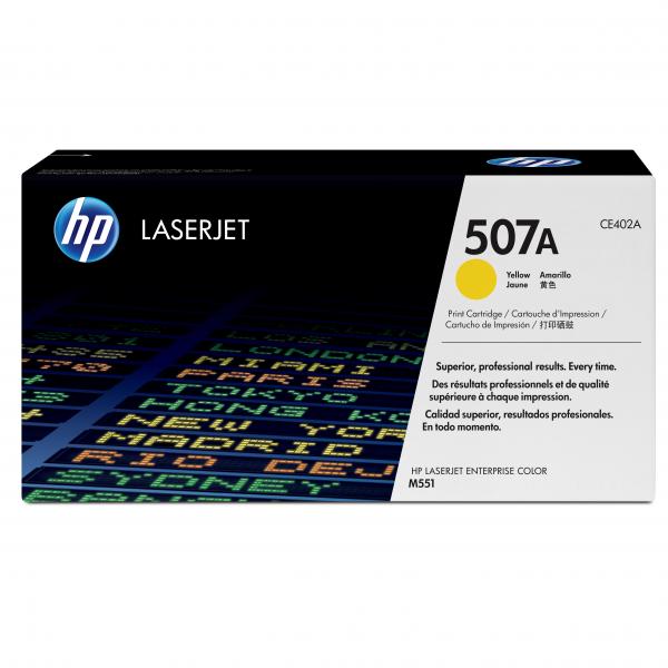 HP Original Toner CE402A / HP 507A yellow 6 000 pages
