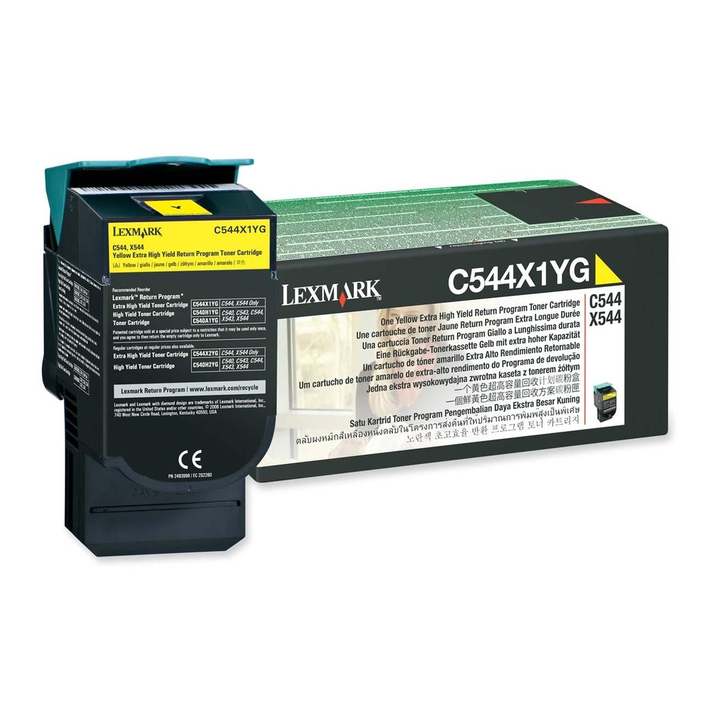 Lexmark Original Toner C544X1YG yellow 4 000 pages