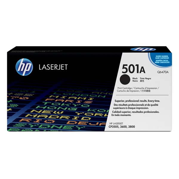 HP Original Toner Q6470A / HP 501A black 6 000 pages