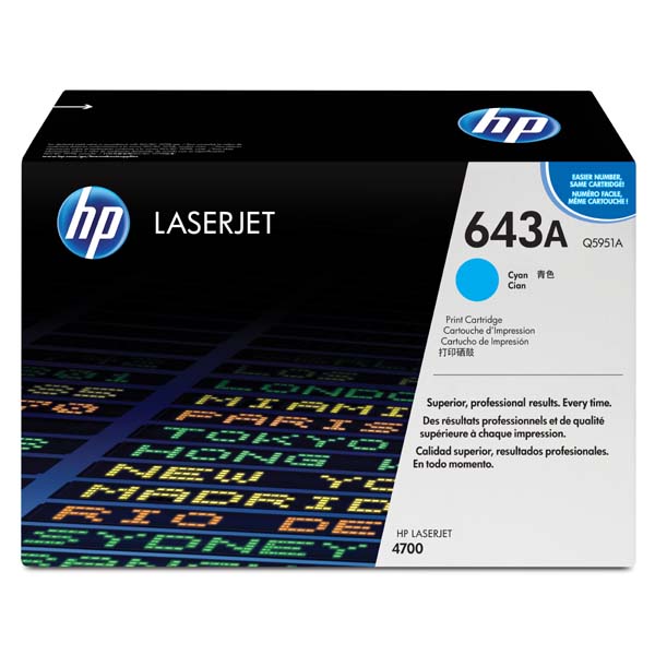 HP Original Toner Q5951A / HP 643A cyan 11 000 pages
