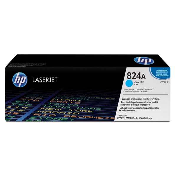 HP Original Toner CB381A / HP 824A cyan 21 000 pages
