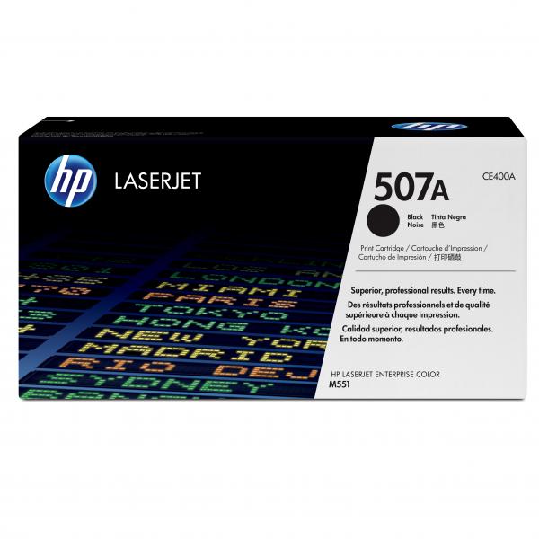 HP Original Toner CE400A / HP 507A black 5 500 pages