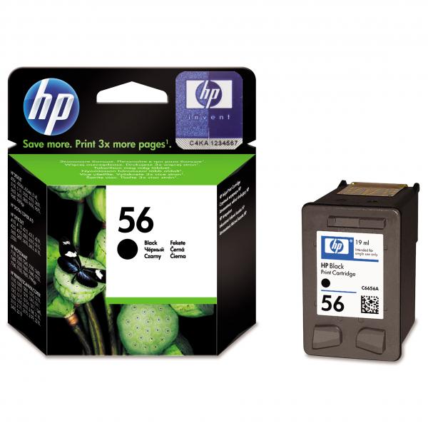 HP Original Inkjet C6656AE / HP 56 black 19 ml 520 pages