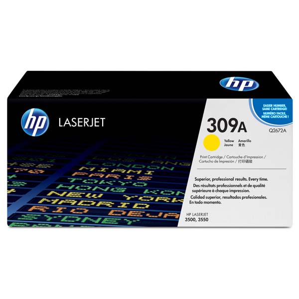HP Original Toner Q2672A / HP 309A yellow 4 000 pages B-box