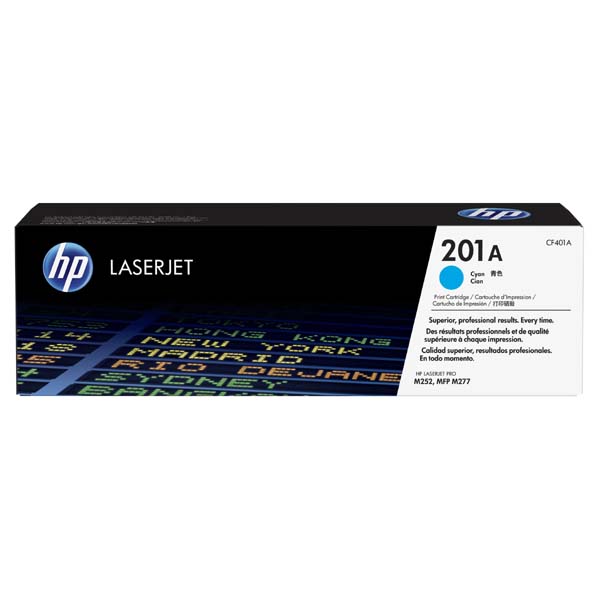 HP Original Toner CF401A / HP 201A cyan 1 400 pages