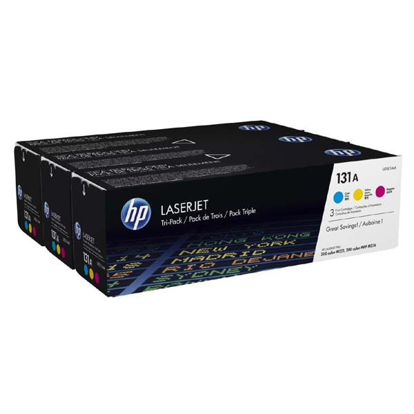 HP Original Toner U0SL1AM / HP 131A color tripack 3 x 1 800 pages