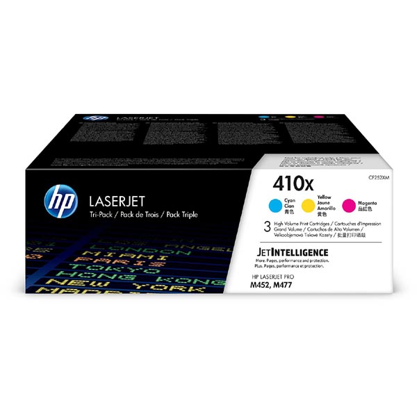 HP Original Toner CF252XM / HP 410X color tripack 3 x 5 000 pages