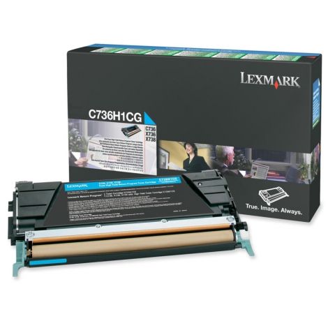 Lexmark Original Toner C736H1CG cyan HC 10 000 pages B-box