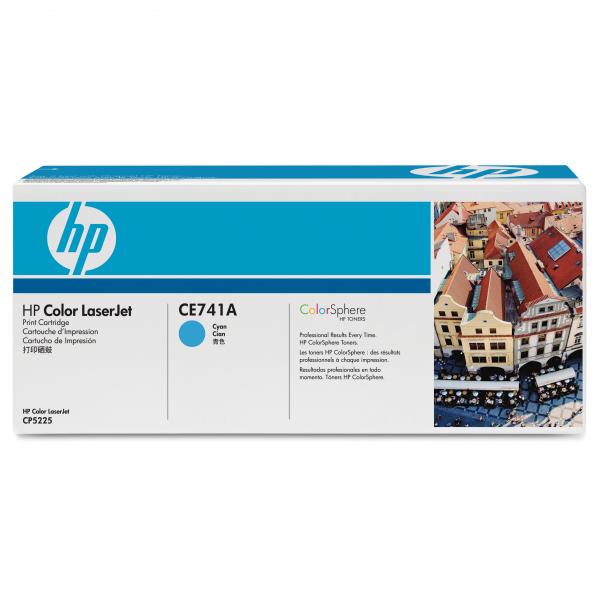 HP Original Toner CE741A / HP 307A cyan 7 300 pages