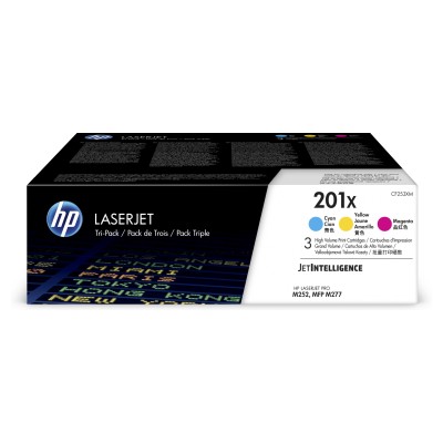 HP Original Toner CF253XM / HP 201X tripack CF401X CF402X CF403X CMY 3 x 2 300 pages
