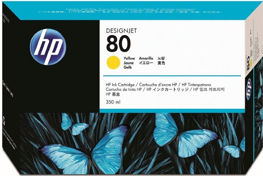 HP Original Inkjet C4848A / HP 80 yellow 350ml