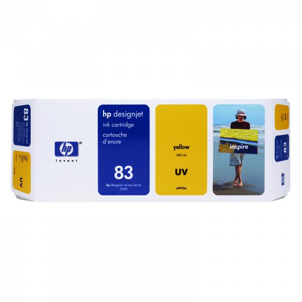 HP Original Inkjet C4943A / HP 83 UV yellow 680 ml