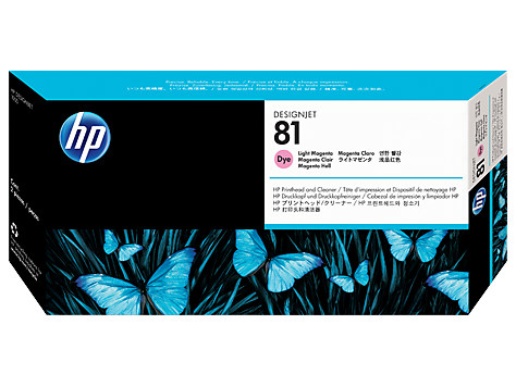 HP Original Printhead C4955A / HP 81 dye light magenta 1 000 pages 13 ml