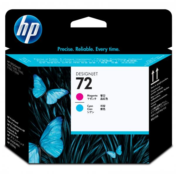 HP Original Printhead C9383A / HP 72 cyan + magenta