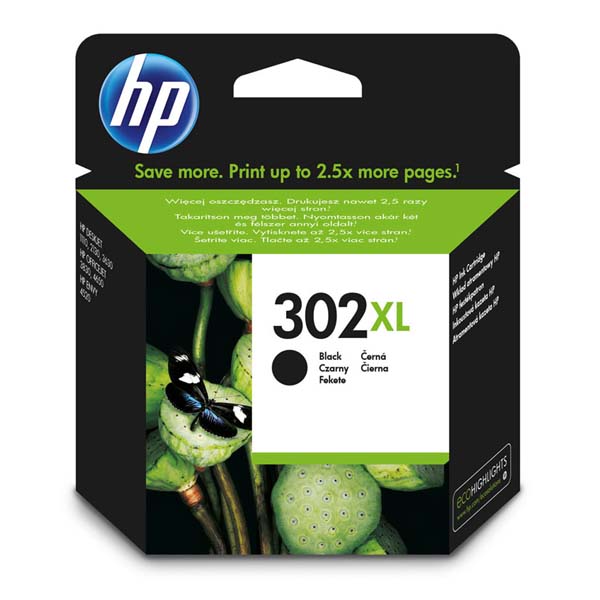 HP Original Inkjet F6U68AE / HP 302XL black 8,5 ml 480 pages