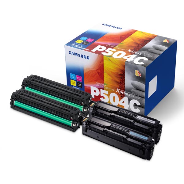 HP Original Toner SU400A / Samsung CLT-P504C CMYK bundle 2500 + 3x1800 pages