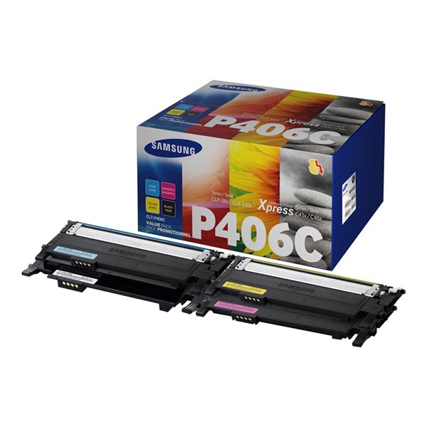 HP Original Toner SU375A / Samsung CLT-P406C CMYK 1 500 + 3 x 1 000 pages
