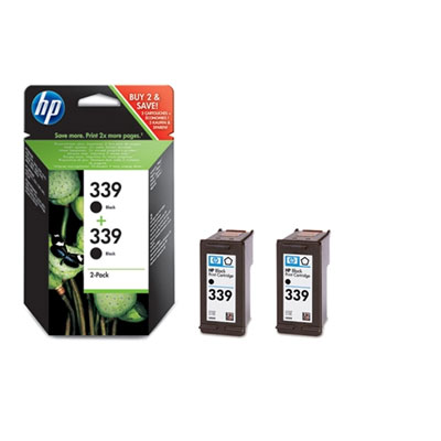 HP Original Inkjet C9504EE / HP 339 black dualpack 2x21ml B-box
