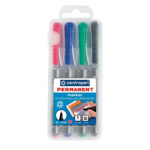 Sada permanentných popisovačov Centropen 2846/4S