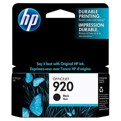 HP Original Inkjet CD971AE / HP 920 black 10ml exp