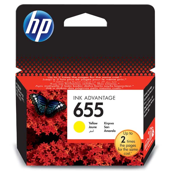 HP Original Inkjet CZ112AE / HP 655 yellow 600 pages
