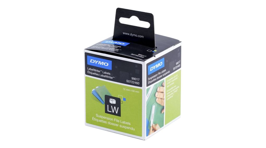 Originál DYMO páska S0722460 Štítky na šanóny biely papier 50 x 12mm 99017