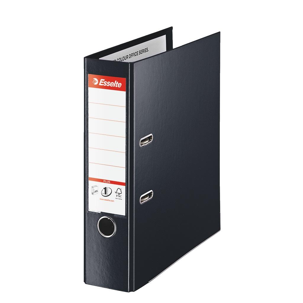 Zakladač pákový Esselte celoplastový 8cm MAXI čierny