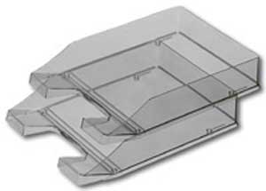 Odkladač HAN priehľadný sivý A4