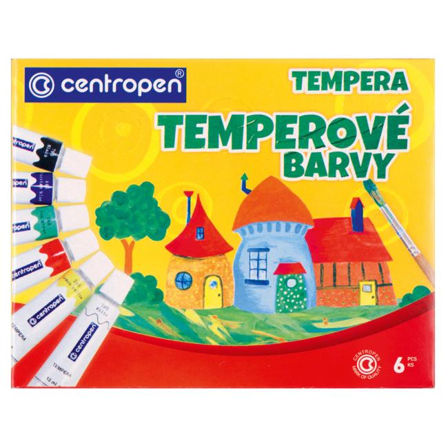 Temperové farby Centropen 6 farieb 12ml