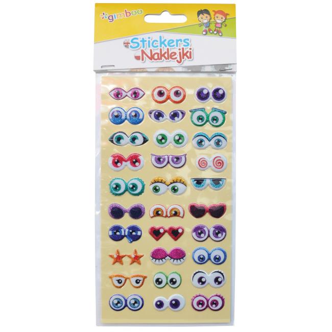 Nálepky detské vypuklé Oči
