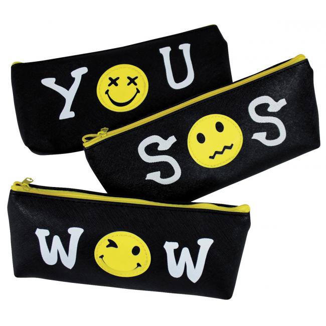 Puzdro na perá Donau Funny Faces mix motívov WOW SOS YOU