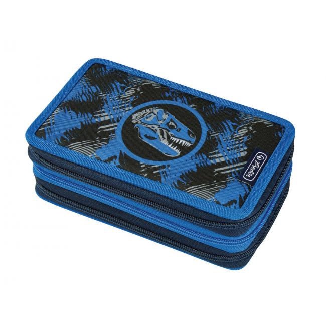 Peračník Herlitz 3 zipsový plný Dino