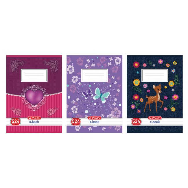 Zošit 524 A5 20 listov linajkový dievčatá mix motívov