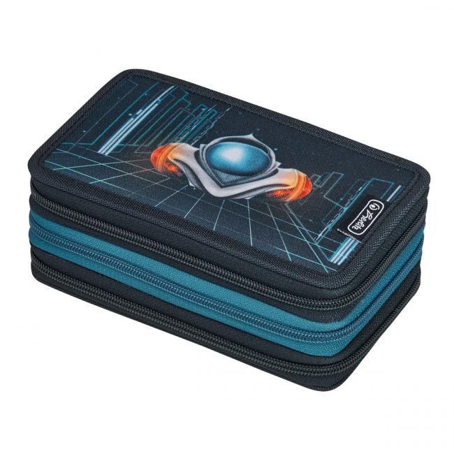 Peračník Herlitz 3 zipsový plný Vesmírne auto