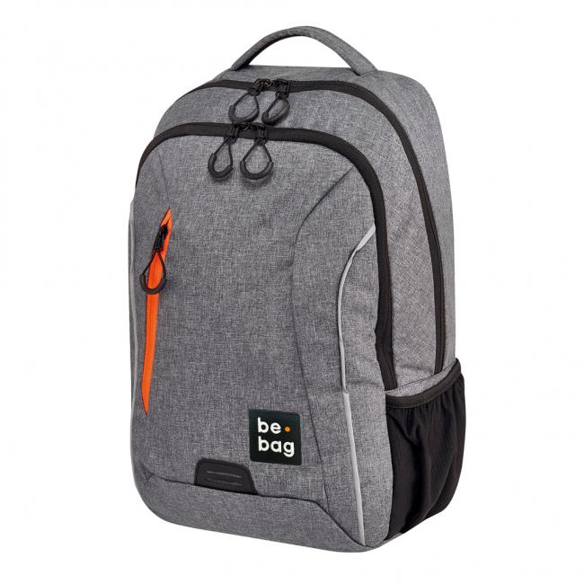 Tínedžerský batoh be.bag 28x19x43 objem 18l sivý