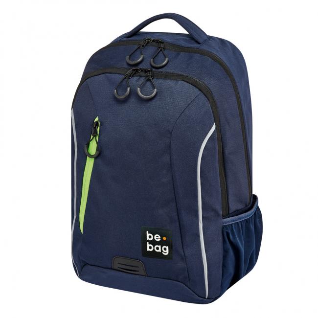 Tínedžerský batoh be.bag 28x19x43 objem 18l modrý