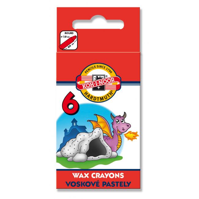 Voskové pastelky Koh-i-noor 6 ks
