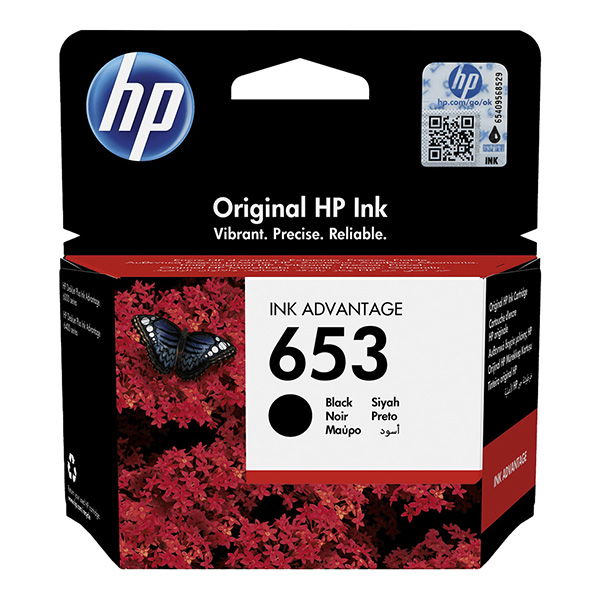 HP Original Inkjet 3YM75AE / HP 653 black 360 pages B-box